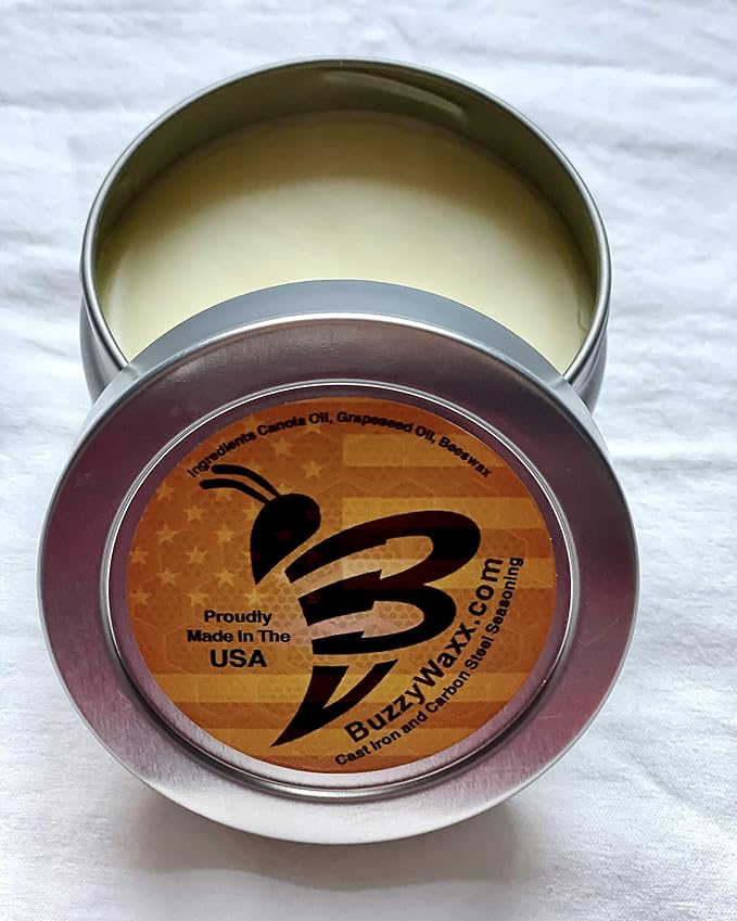 Order the BuzzyWaxx Original Mega Can works great to season your cast iron and carbon steel!