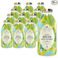 Harney &amp Sons Organic Green with Coconut Iced Tea 16 oz Glass Bottles (Pack of 12)