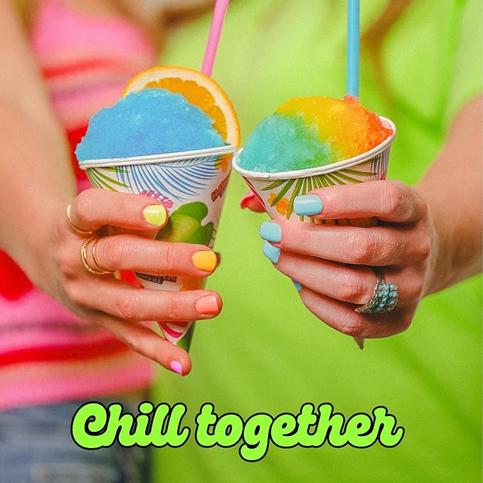 Hawaiian Shaved Ice Syrup Assortment 6 Popular 16oz Flavors: Cherry Grape Blue Raspberry Tiger's Blood Lemon-Lime Pina Colada
