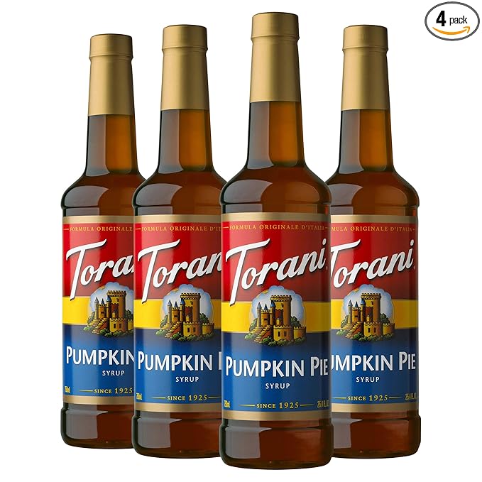 Torani Syrup Pumpkin Pie 25.4 Ounces (Pack of 4)