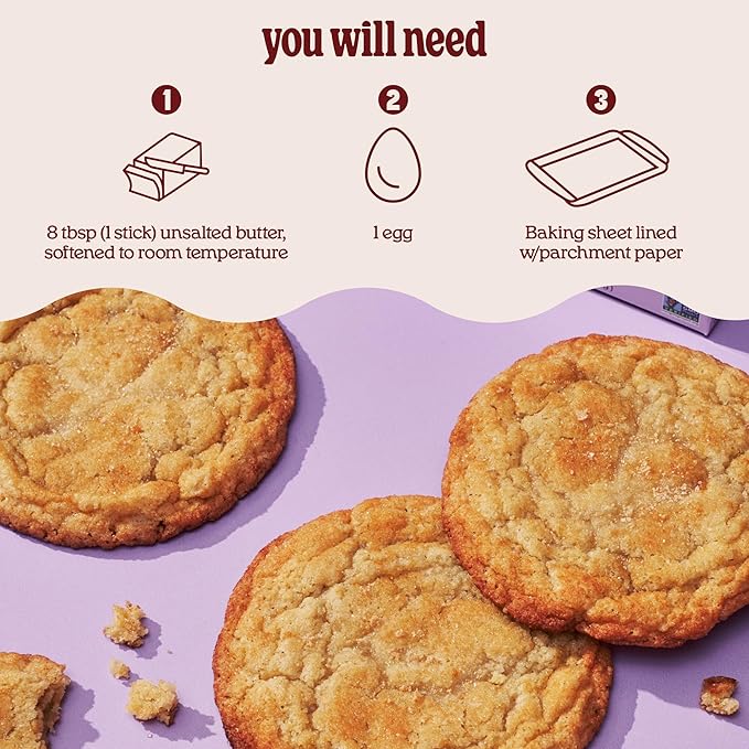 Cravings by Chrissy Teigen Miso Snickerdoodle Cookie Mix - Makes 12 4-inch Soft &amp Chewy Cookies Easy Cookie Mix (Pack of 3)