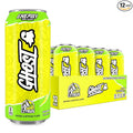 GHOST Energy Drink - 12-Pack Citrus 16oz Cans - Energy &amp Focus &amp No Artificial Colors - 200mg of Natural Caffeine L-Carnitine &amp Taurine - Gluten-Free &amp Vegan