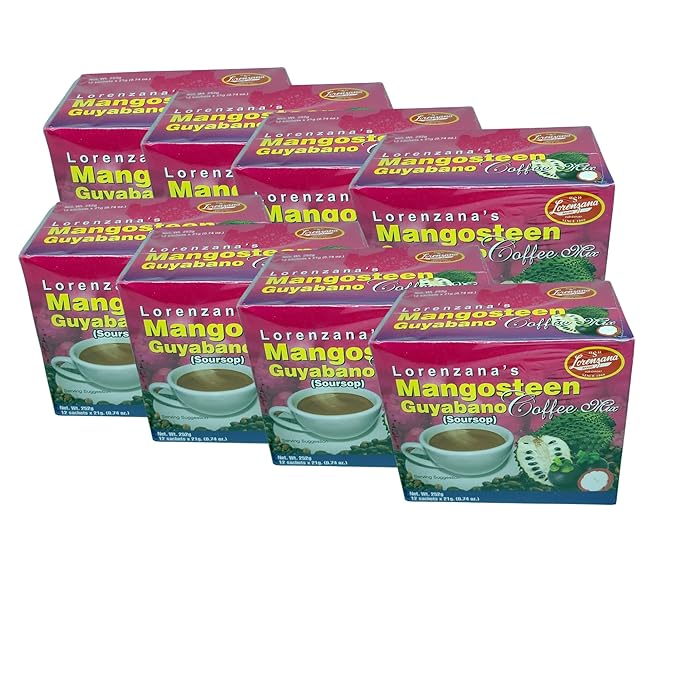 Lorenzana's Mangosteen Guyabano Coffee Mix 12 sachets x 21g (8 12 sachets)