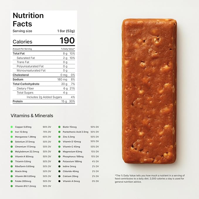 Novos Longevity Protein Bar | 15g Protein 20 Superfoods 5 Longevity Ingredients for Men &amp Women | Supports Skin Mind &amp Mood | Mixed Berry Crunch (12-Pack)