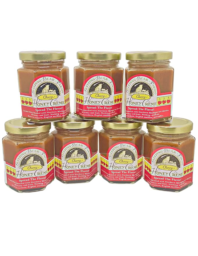 Creamed Cherry Honey Creme 8 oz. Jar - Case of 12