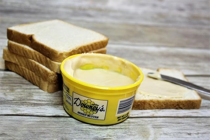 KauffmanTreats All-Natural Cinnamon Honey Butter From Downey's In Lancaster Pennsylvania Hand-Crafted In Small Batches 8 Oz. (Pack of 6)