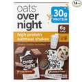 Oats Overnight High Protein Oatmeal 14 Pack Shaker Bottle - Fudge Brownie + Cookies &amp Cream