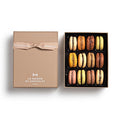 LA MAISON DU CHOCOLAT Macaron Gift Box - Gourmet French Dark Chocolate Filling with Shells in Assorted Flavors (12 Pieces)