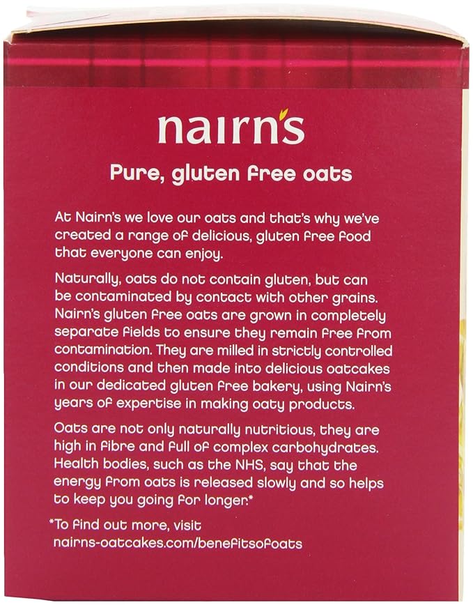 Nairns Gluten Free Oatcakes 160 g (Pack of 12)