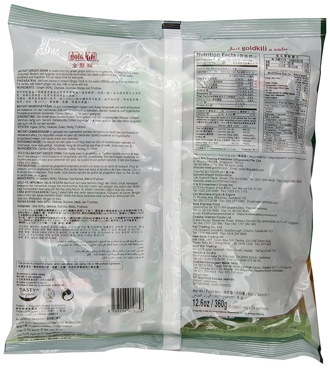 Ginger Drink -Gold Kili 120 Sachets Packed in 6 Bags