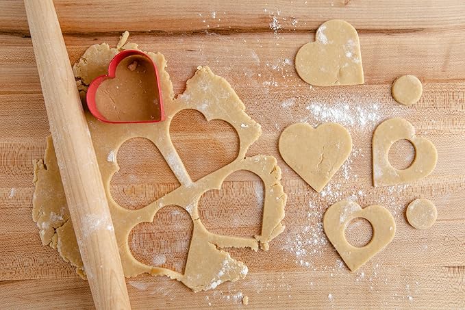 BāKIT Box Linzer Heart Cookies Baking and Activity Kit Kids Heart Cookie Decorating Kit International Snack Box of Cultural Learning and Fun Activities Great for Kids Gifts