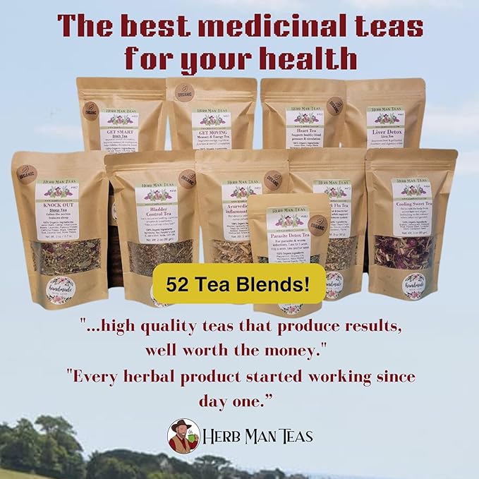 UTI TEA - Disinfects bladder kidneys urinary tract quickly formulated by master herbalist Khabir – 100% Organic Non-GMO No Additives