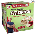 FITCRUNCH Snack Size Protein Bars 6-Layer Baked Bar 3g of Sugar &amp Soft Cake Core (18 Bars Apple Pie)