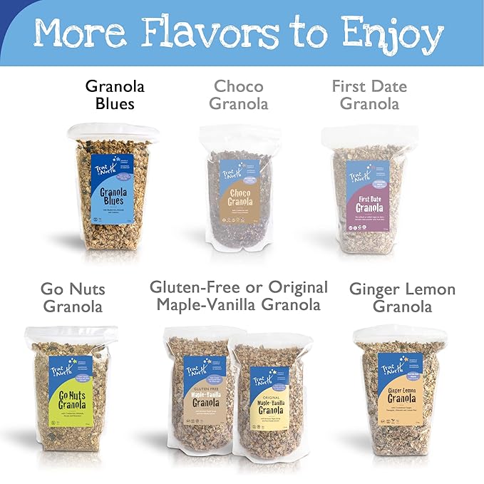 True North Granola – Granola Blues with Dried Blueberries Almonds and Cashews All Natural and Non-GMO Bulk Bag 10 lb.