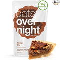 Oats Overnight Pecan Pie - Overnight Oats with 20g Plant-Based Protein High Fiber Breakfast Protein Shake - Vegan Gluten Free Oatmeal Non GMO High Protein Oatmeal (2.5 oz per Meal) (24 Pack)