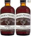 Nielsen-Massey Pure Vanilla Extract for Baking and Cooking 8 Ounce Bottle (Pack of 2)