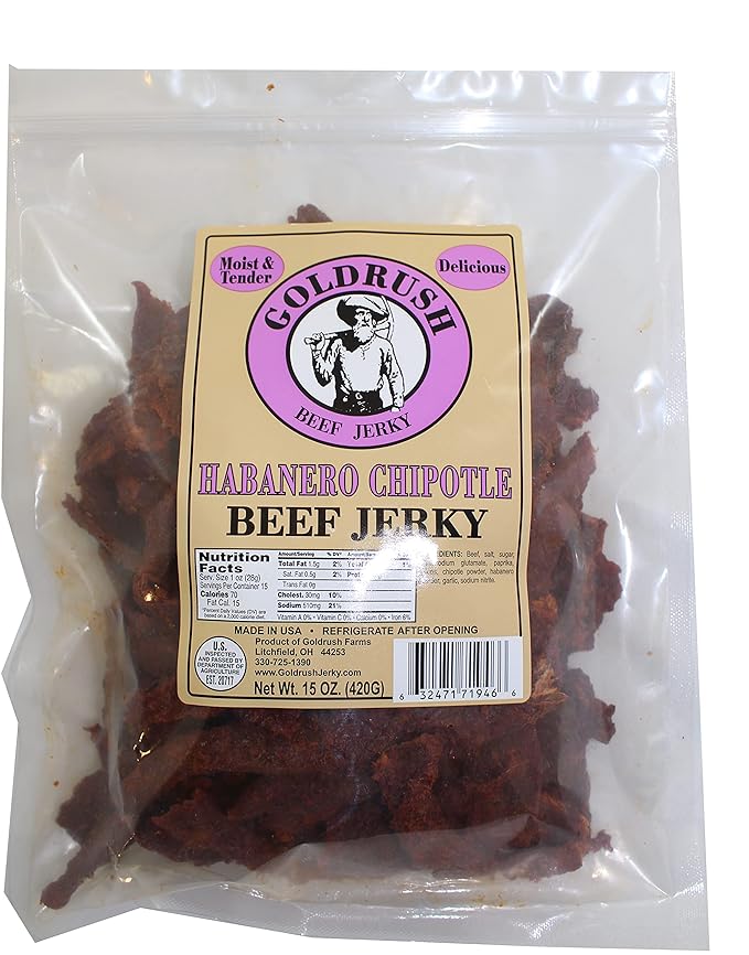 Gold Rush Premium Jerky 15 Oz. (Habanero Chipotle)