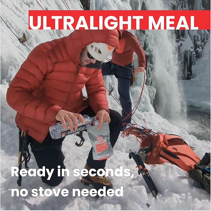RecPak | 700 Cal 43g Protein Complete Nutrition for Backcountry Athletes | No-Cook Lightweight Liquid Meal for Mountaineering Backpacking Sking Hunting |Just Add Water &amp Go I Coffee (6-Pack)