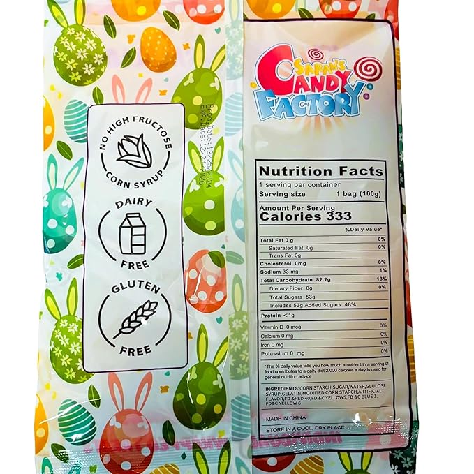 Easter Marshmallow Gummies - 10 Fun Designs 12-Pack Total 120 Individually Wrapped Gummies - Gluten-Free &amp Dairy-Free Perfect for Egg Hunts