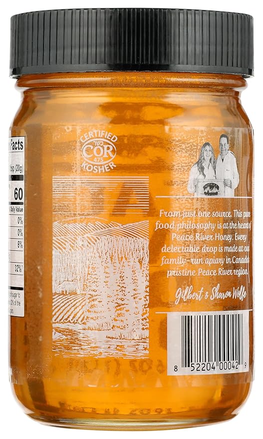 Peace River Liquid Honey Kosher Gluten Free 16 Ounce (Pack of 6)