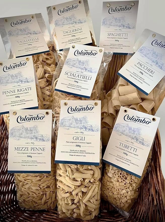 Pasta Gigli - Premium Organic Italian Pasta Senatore Cappelli from Italy - Handcrafted Family Owned Gourmet Pasta Brand - Durum Wheat Semolina Pasta 17.6oz / 500g - Pack of 8