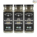 Watkins Gourmet Organic Spice Jar Ground Black Pepper 2.8 Ounce (Pack of 3)
