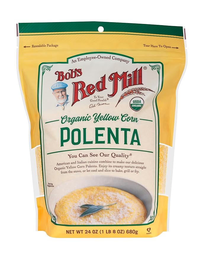 Bob's Red Mill Organic Corn Grits / Polenta 24oz (Pack of 4) - Vegan Kosher