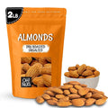 Oh! Nuts Almonds - Roasted Unsalted - 2 lb - Packed in New York Zip-Seal Bag for Exceptional Freshness