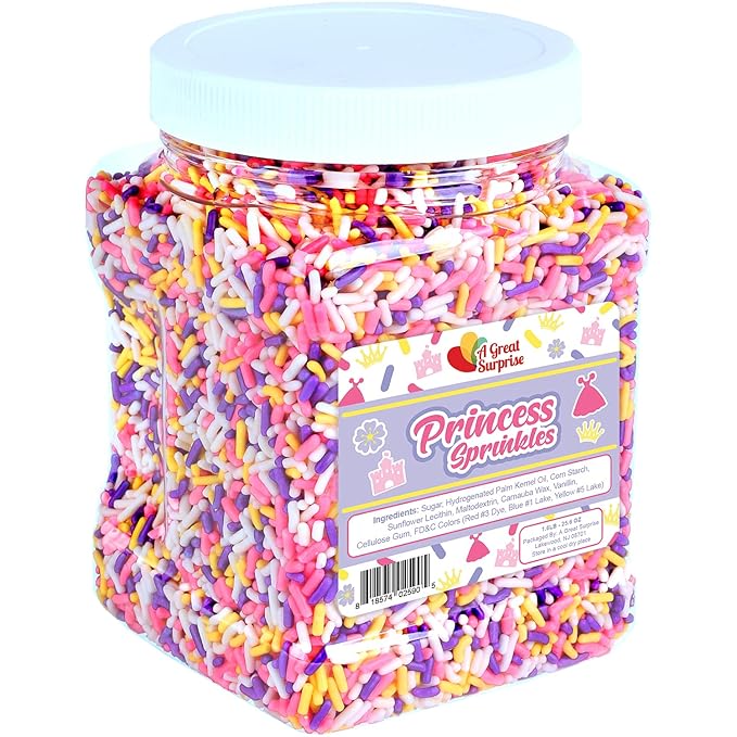 Princess Sprinkles Bulk - 1.6 LB - Princess Sprinkle Mix - BULK Jimmies