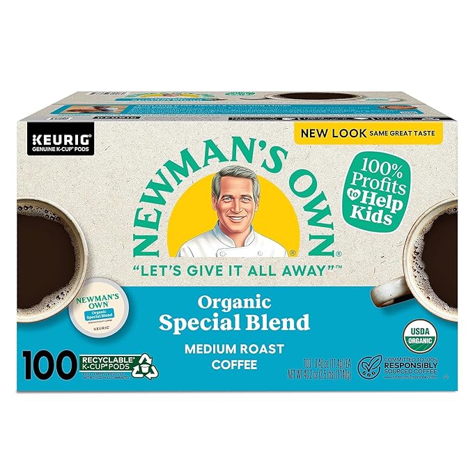 Newman's Own Special Extra Bold Blend Coffee Single-Serve K-Cups Medium Roast 100 Count (Packaging May Vary)