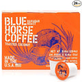 Blue Horse 'Gentle Giant' Hawaiian Roast (20% Kona) Coffee Pods - Toasted Coconut - Medium Roast 24ct Single Serve Compatible with K Cups 2.0 Farm Fresh Premium 100% Arabica Beans