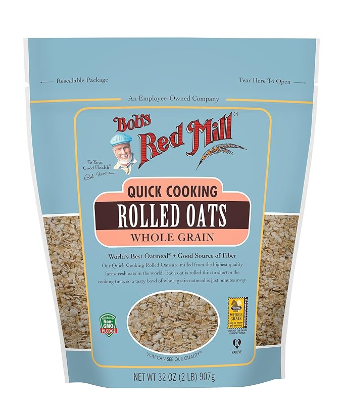 Bobs Red Mill Quick Cooking Rolled Oats 32 Ounce -- 4 per case.