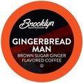 Brooklyn Beans Gingerbread Man Coffee Pods - Compatible with Keurig K Cup Brewers Including 2.0 Machines 40 Count Festive Gingerbread Flavored Coffee