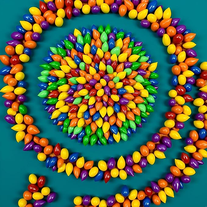 SweetGourmet Rainbow Candy Coated Chocolate Sunflower Seeds Milk Chocolate Gluten-Free 2 Pounds