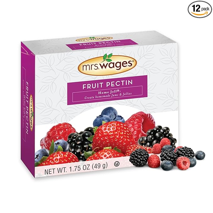 Mrs. Wages Fruit Pectin Home Jell | Easy-To-Use | Fast Results | Homemade Jelly Jams or Freezer Jams | 1.75 oz Carton (Value Pack of 12)
