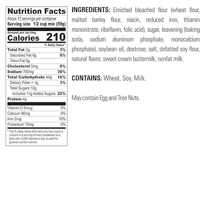 Krusteaz Original Pancake Mix Sweet Cream 26 Ounce (Pack of 6)