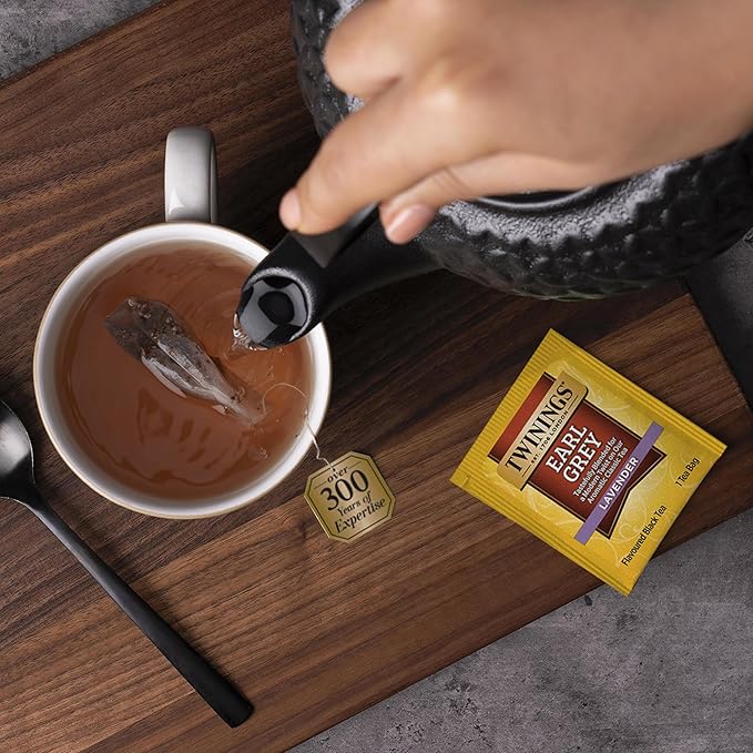 Twinings Tea Bag Sampler Variety with Walnut Wooden Organizer (60 Count) 40 Different Flavours Gift for Tea Lovers: Women Men Mom Dad Family Friends Couples
