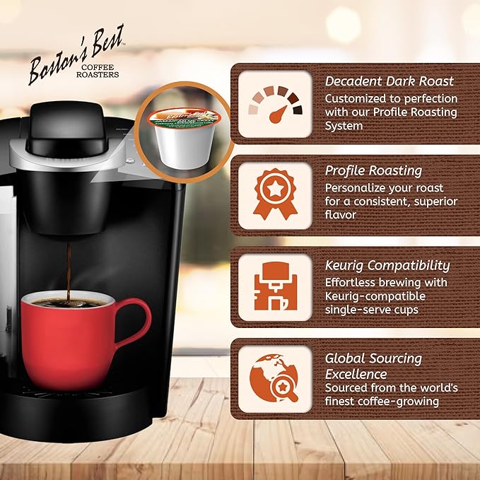 Boston’s Best - Decaf Assortment Flavored Coffee Blends Dessert Gourmet Compatible with Keurig Coffee Maker 1 Count (80 Single Serve Medium Roast Cups)