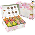 Teabloom Organic Sacred Lotus Pyramid Tea Presentation Box 12 Assorted USDA Certified Organic Whole-Leaf Pyramid Tea Sachets Green Tea Oolong tea White tea