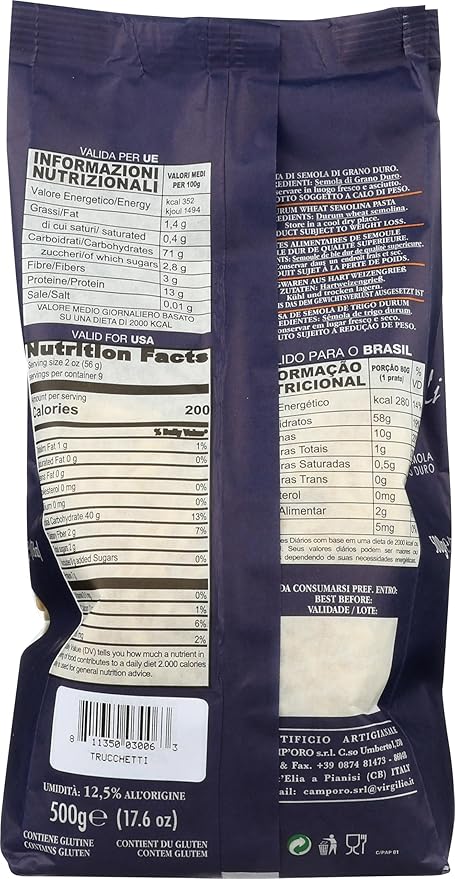 Camp'Oro Le Regionali Trucchetti Pasta Pack of 4 Bag
