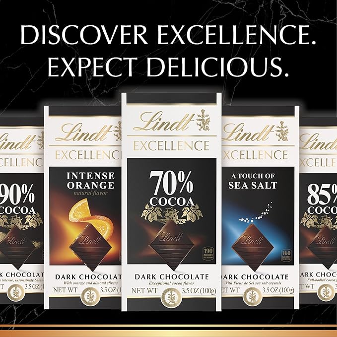 Lindt EXCELLENCE Coconut Dark Chocolate Bar Dark Chocolate Candy with Coconut Flakes 3.5 oz. (12 Pack)
