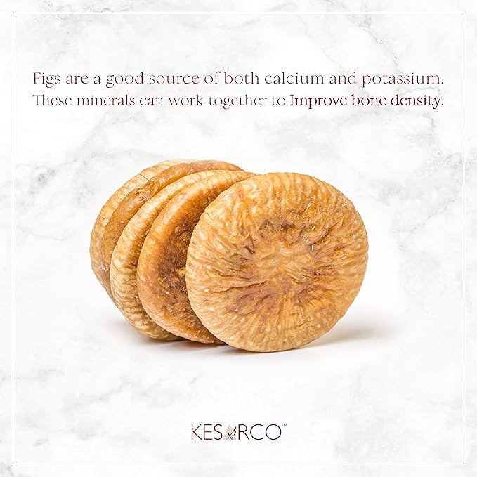 KESARCO Dried Afghani Figs Anjeer High In Fiber Rich In Calcium Phosphorus And Magnesiu(400 Gm)