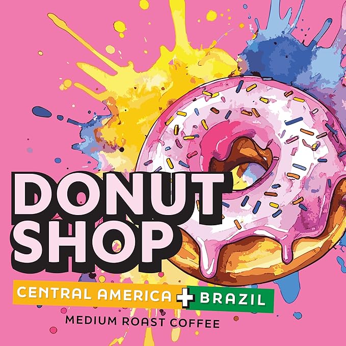 Donut Shop Blend by Java Factory Medium Roast Coffee Pods for Keurig K Cup Brewers 80 Count