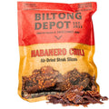 Biltong Depot Habanero Chili Biltong Slices - 1lb (16oz) | Air-Dried Beef Jerky Snack | High Protein | Paleo &amp Keto Friendly | Zero Sugar | Gluten Free | No Artificial Preservatives | No MSG