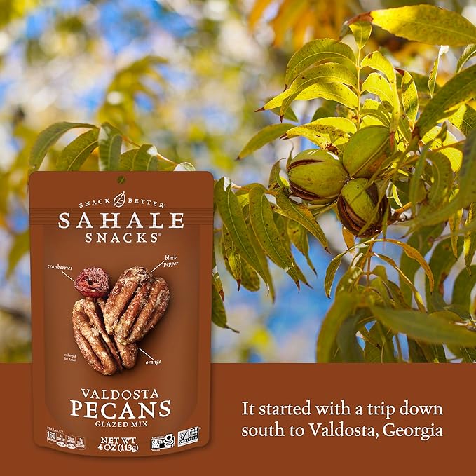 Sahale Snacks Valdosta Pecans Glazed Mix 4 Ounces (Pack of 6)