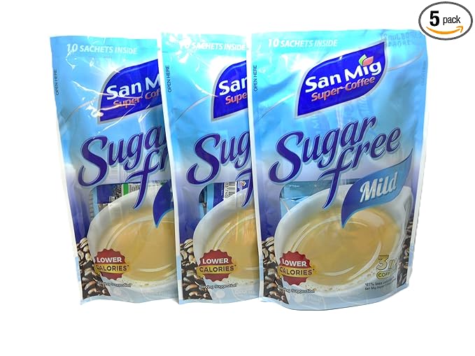 San Mig Coffee 3 in 1 Sugar Free Mild -Pack of 3