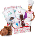 Baketivity Kids Baking DIY Activity Kit - Bake Delicious Chocolate Chunk Cookies with Pre-Measured Ingredients – Best Gift Idea for Boys and Girls Ages 6-12 – Includes Free Hat and Apron