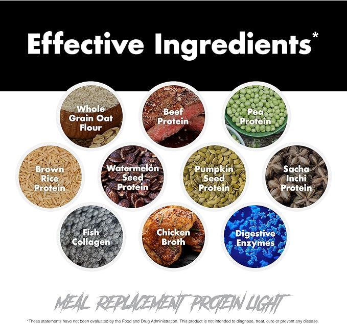 Meal Replacement Protein Light - Light Whole Food Meal Replacement Protein Powder