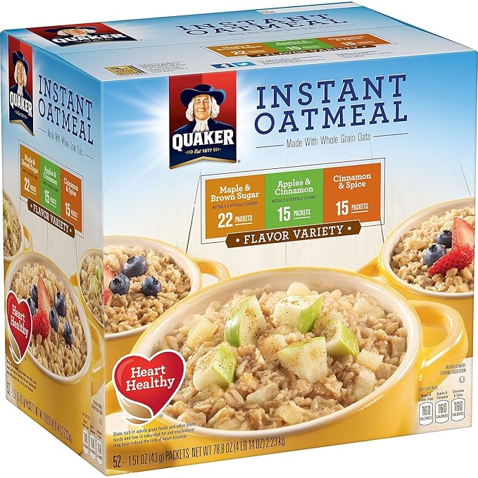 Instant Oatmeal Variety 1 Pack -52 ct_AB