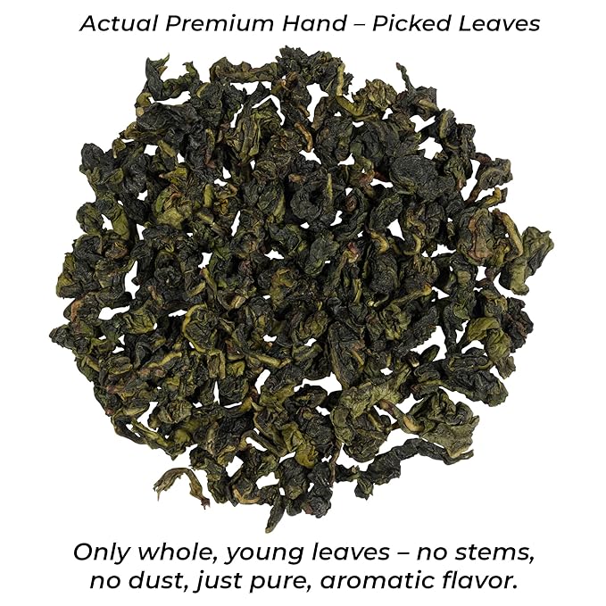 Imperium Lavender Oolong Tea Loose Leaf (4oz) Hand-Picked Premium Oolong Brews 100 Cups Naturally Calming Beverage Fragrant Floral Notes Smooth Aroma Delicate Sweetness and Long Relaxing Finish